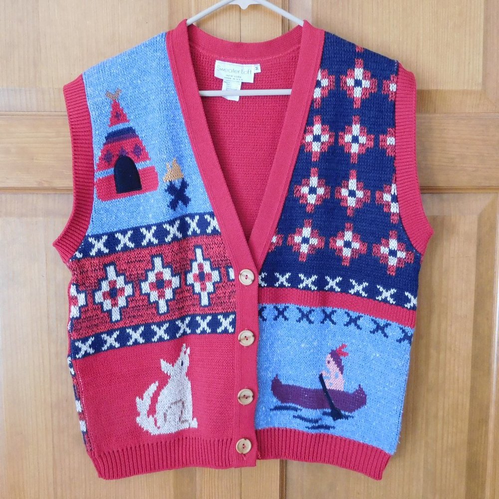 Sweater Loft size M 100% cotton vest